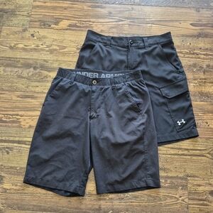 Mens Under Armour Heat Gear Shorts Black Size 32